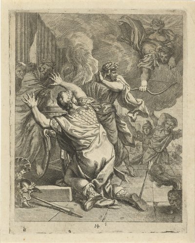Akhilleusz halála Jelenetek Akhilleusz életéből (sorozat címe) Vitam et mortem achilli (sorozat címe) alkotó: J. Alexander Janssens
