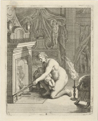 Thetis tűzbe helyezi Akhilleust Jelenetek Akhilleusz életéből (sorozat címe) Vitam et mortem achilli (sorozat címe) alkotó: J. Alexander Janssens
