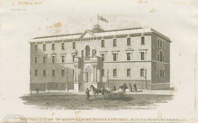 Burslem - Messrs. Samuel Alcock & Cos. gyára: acélmetszet, nd [?19. század] (nyomat) alkotó: J Barlow