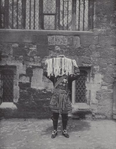 Maundy Money-t osztogat, Yeoman alamizsnát hord alkotó: J. Benjamin Stone