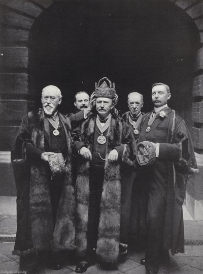 A választás napja a Girdlers Hallban, megkoronázva a Mestert alkotó: J. Benjamin Stone