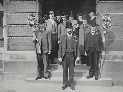 Hocktide a Hungerfordnál, Constable és Tutti Men alkotó: J. Benjamin Stone