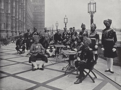 Indiai képviselők a King Edwards koronázásán alkotó: J. Benjamin Stone