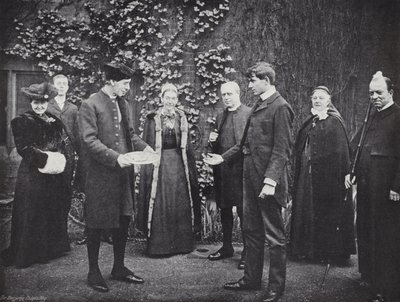 Palacsintázás a Westminster Iskolában, a Victor átveszi a Guineáját alkotó: J. Benjamin Stone