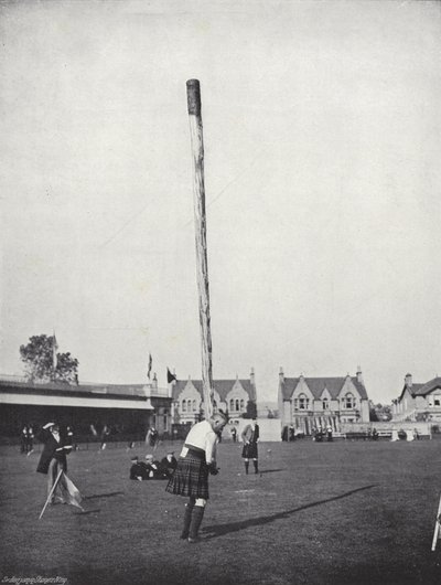 Az invernessi összejövetel, a Caber feldobása alkotó: J. Benjamin Stone