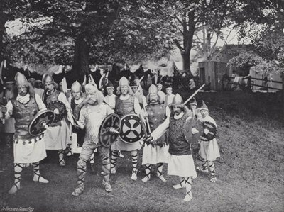 A Sherborne-i bemutató, A dánok támadása alkotó: J. Benjamin Stone