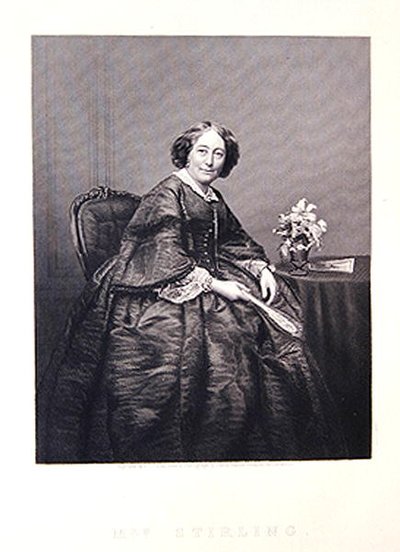 Mrs Stirling, a The Drawing Room Gallery of Eminent Personages című filmből alkotó: J. and C. (after) Watkins