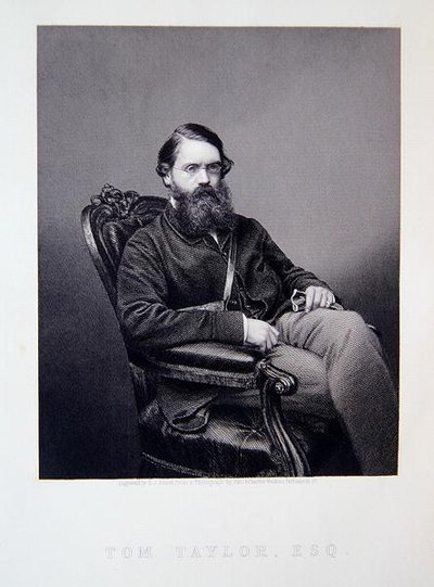 Tom Taylor, a The Drawing-Room Portré Gallery of Eminent Personages című filmből alkotó: J. and C. (after) Watkins
