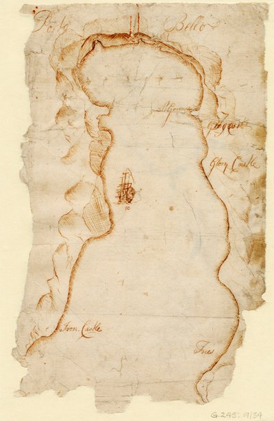 Portobelo, 1740 körül (papír) alkotó: J. C. Morris