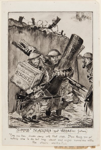"Somme Slackers (a legtöbb Arrasin fickó)" alkotó: J. Capstick