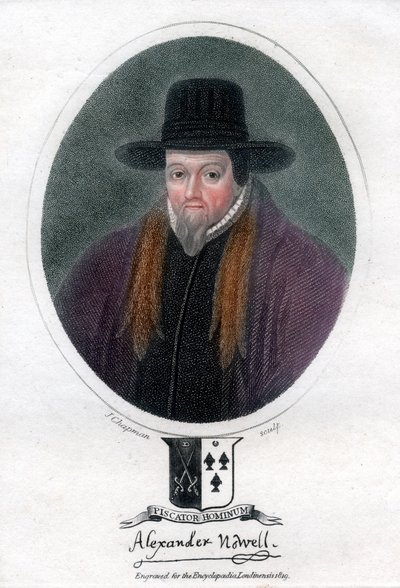 Alexander Nowell angol pap és teológus, 1819. alkotó: J. Chapman