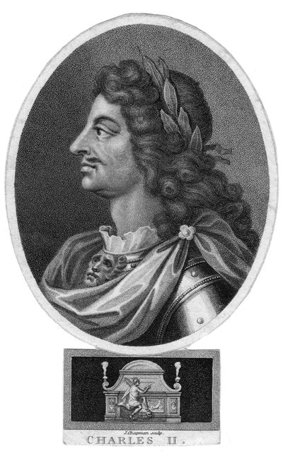 II. Károly, Anglia, Skócia és Írország királya, 19. század. alkotó: J. Chapman
