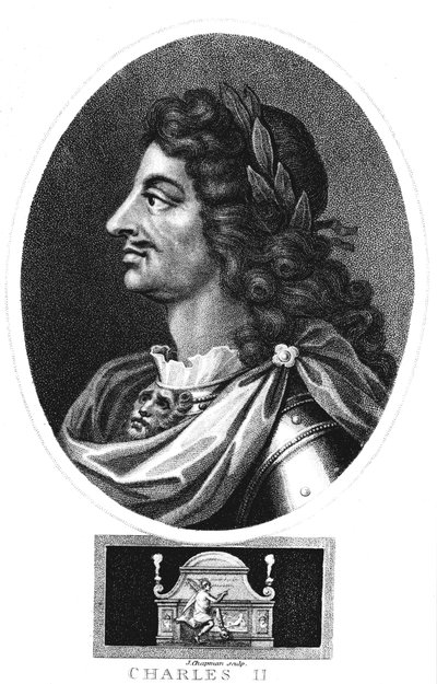 II. Károly, Nagy-Britannia és Írország királya 1660-1685, c1810 alkotó: J. Chapman