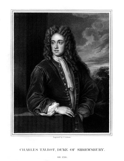 Charles Talbot, Shrewsbury első hercege, brit politikus, 1831 alkotó: J. Cochran