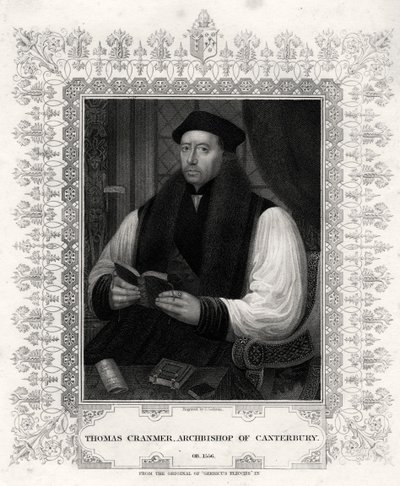 Thomas Cranmer, Canterbury érseke, XIX alkotó: J. Cochran