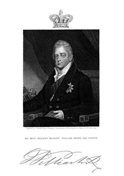 IV. Vilmos, Nagy-Britannia és Írország, valamint Hannover királya, XIX. alkotó: J. Cochran