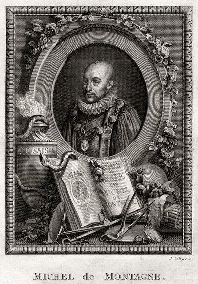 Michel de Montaigne, 1775 alkotó: J. Collyer