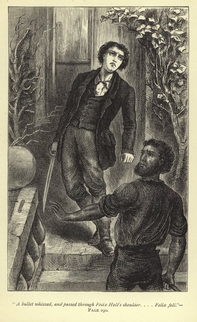 Egy golyó süvített, és áthaladt Felix Holt vállán... Felix elesett alkotó: J. Cooper