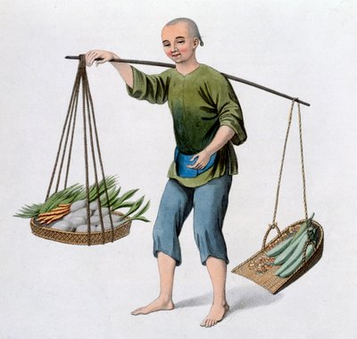 Egy fiú zöldséggel, 1800 alkotó: J Dadley