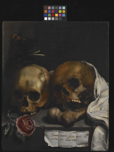 Vanitas csendélet alkotó: J Falk