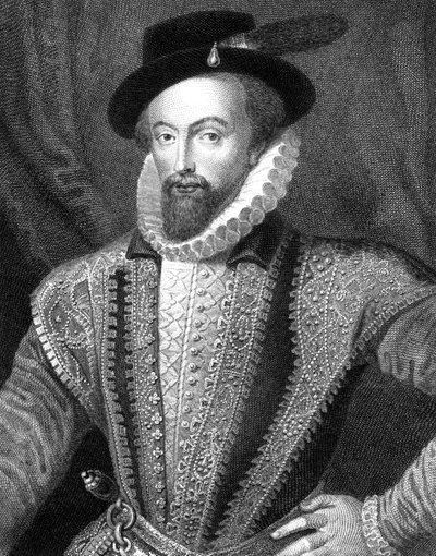 Sir Walter Raleigh angol író, költő, udvaronc, kalandor és felfedező, 1821. alkotó: J Fitler