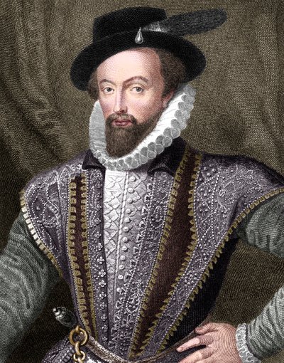 Sir Walter Raleigh angol író, költő, udvaronc, kalandor és felfedező, 1821 alkotó: J Fitler