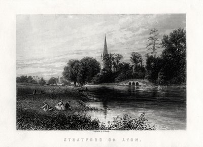 Stratford on Avon, Anglia, 1883 alkotó: J. Godfrey