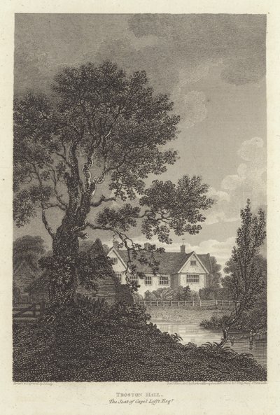 Robert Bloomfield, költő: Troston Hall, a Capel Lofft Esquire székhelye (metszet) alkotó: J. Greig