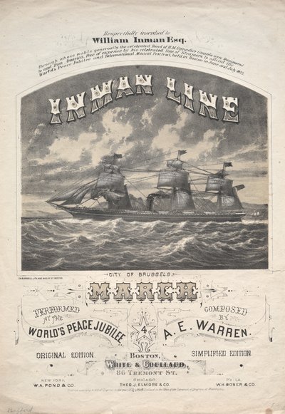 Inman Line március alkotó: J. H. Bufford