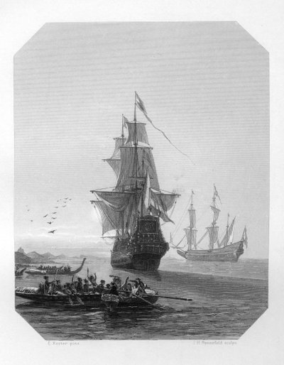 Abel Tasman, 17. századi holland tengerész, felfedező és kereskedő, 1870 alkotó: J. H. Rennefeld