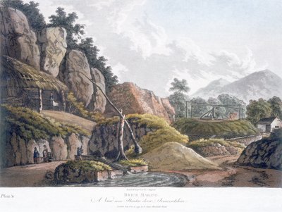Téglagyártás Stanton Drew közelében, Somerset, 1798. február 28. (színes akvatinta) alkotó: J. Hassall