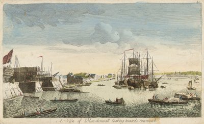 Blackwall kilátása Greenwich felé alkotó: J. Heudelot