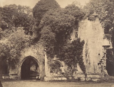 Old Gateway, Raglan Castle, Monmouthshire, 1855. alkotó: J. Holden