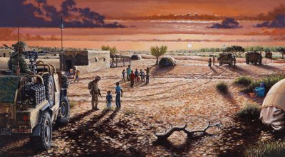 Mali HM, 2023 (olaj, vászon) alkotó: J Hugh L Beattie