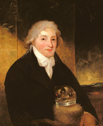 Venanzio Rauzzini Turk kutyájával, 1795 körül alkotó: J. Hutchison
