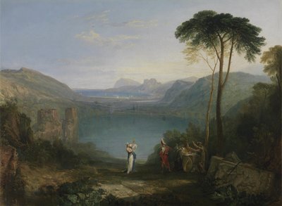 Avernus-tó: Aeneas és a cumaean Sybil alkotó: Joseph Mallord William Turner