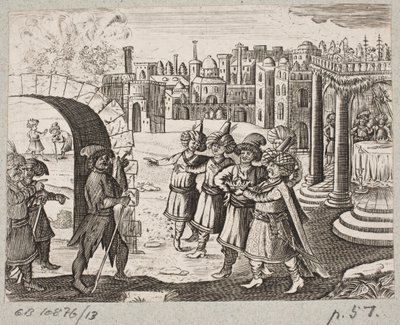 Illusztráció: Adam Olearius: „Perzsa Rosenthal, Schich Saadi zseniális költő […]”, Schleswig 1660 alkotó: J. Muller