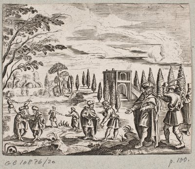 Illusztráció: Adam Olearius: „Perzsa Rosenthal, Schich Saadi zseniális költő […]”, Schleswig 1660 alkotó: J. Muller