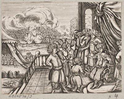 Illusztráció: Adam Olearius: „Perzsa Rosenthal, Schich Saadi zseniális költő […]”, Schleswig 1660 alkotó: J. Muller