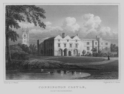 Connington Castle, Huntingdonshire (metszet) alkotó: John Preston Neale