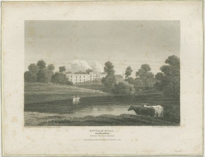 Enville Hall: metszet, nd [c 1814] (nyomtatás) alkotó: John Preston Neale