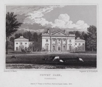 Newby Park, Yorkshire (metszet) alkotó: John Preston Neale