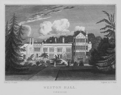 Weston Hall, Yorkshire (metszet) alkotó: John Preston Neale