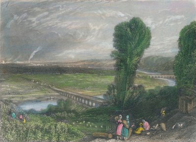 „Szent Felhő és Sevres hídjai”, 1835. alkotó: J Radclyffe
