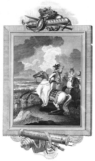 Erzsébet a tilburyi táborban, 1811 alkotó: J. Rogers