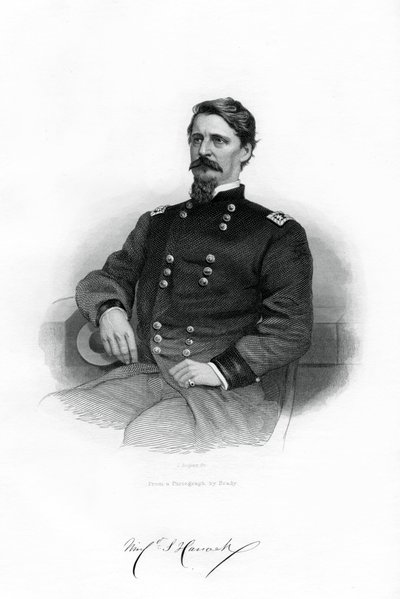 Winfield Scott Hancock, uniós tábornok, 1862-1867. alkotó: J. Rogers