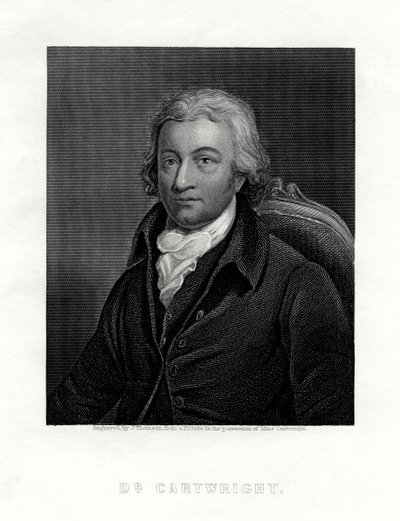 Edmund Cartwright, 1743-1823, brit pap és a hatalmi szövőszék feltalálója, alkotó: J. Thomson