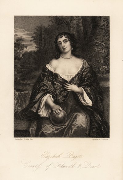 Elizabeth Bagot, vagy Mary, Falmouth és Dorset grófnője, Charles Berkeley felesége alkotó: J. Thomson