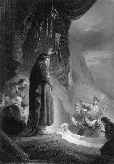 Hangosan kiáltott: Lázár, gyere elő, 19. század. alkotó: J. Thomson