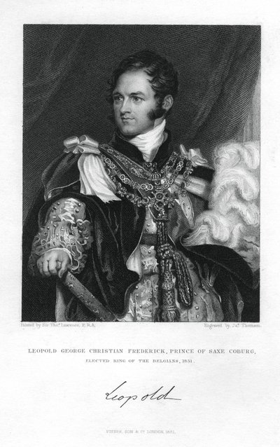 Lipót szász-coburg-saalfeldi herceg, 1831. alkotó: J. Thomson